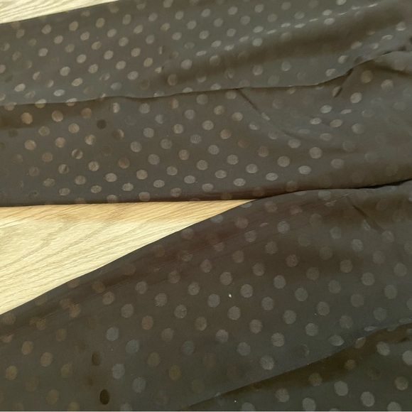 Tibi Black Polka Dot Jacquard Pleated Sculpted Pant High Rise Drawstring Jogger - Picture 5 of 10